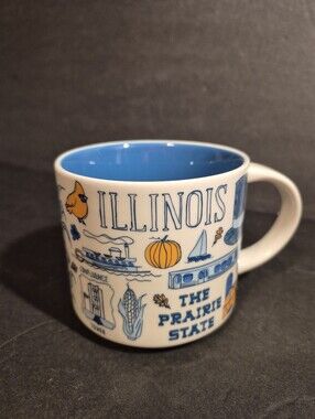 Starbucks Coffee Mug Illinois Been There Series 2018 14 oz